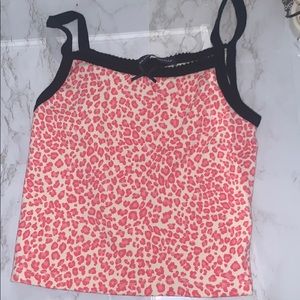 RARE pink cheetah Brandy Melville Tank